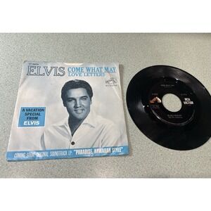 Elvis Presley 45 RPM Love Letters Come What May RCA 47-8870 With Sleeve Special